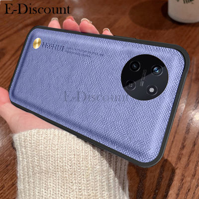 เคสโทรศัพท์ใหม่สำหรับ Realme 11 4G เคสหนังลายขวางป้องกันเลนส์ลายนิ้วมือรู้สึกสบายสำหรับ Realme 11เคส