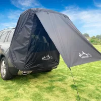 2022 autumn upgraded Tent for Car RearwithTPU door and Mosquito Net，Keep warm，Windproof, Sun Protection, Waterproof, Car Camping Tent for Outdoor Camping, SUVS, Cars, Estates