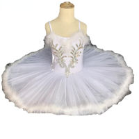 คลาสสิก Ballerina Tutu ชุดเต้นรำเครื่องแต่งกายเด็กเด็กสาวสีขาว Professional Little Swan Lake ยิมนาสติก Leotards ชุดบัลเล่ต์