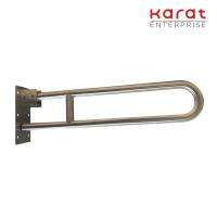 Karat Faucet ราวทรงตัวแบบสวิงสำหรับโถสุขภัณฑ์ (Ø 32 มม.) (สแตนเลส 304) รุ่น KB-12-839-ST(S)