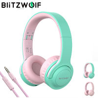 BlitzWolf BW- PCE Wired Headphones for Children Wired headset Stereo Foldable Soft Earphone Headset Over-Ear Headphone with Mic