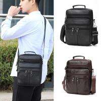 Superior Home Shop PU Mens Large Capacity Business Commuter Shoulder Bag Multi Functional Lightweight Crossbody Bag