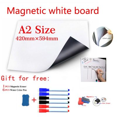 Magnetic White Board Fridge Magnets Direct Adsorption of Metal Surfaces Dry Wipe WhiteBoard Marker Pen Calendar Bulletin Board