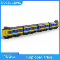 Hot MOC Building Blocks Koploper Train Model Mini Scale DIY Assemble Bricks Educational Creative Children Toys Kids Gifts 186PCS