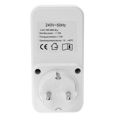 EU Plug Electricity Power Metering Socket 10Hr Timer Socket Countdown Inligent Time Setting Swtich Timer Control Socket