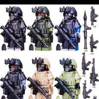 Chinese building block boy assembled heavy-duty special forces mannequin weapon explosion-proof military SWAT police toy mini-doll