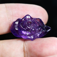 23.10 ct อเมทิสต์ (Amethyst) ดอกกุหลาบ สีม่วง