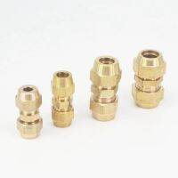 Flare Tube OD 6/8/10/12/14/16/19/22mm Brass Connector fitting Air tool Fitting With Nuts