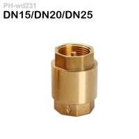 1pc DN15/DN20/DN25 Brass Female Thread In-Line Spring Check Valve One Way Non-Return For Water Control