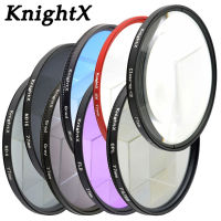 KnightX 49มม. 52มม. 55มม. 58มม. 62มม. 67มม. 72 77มม. Nd Filter สำหรับ Canon Eos 7d กล้อง60d Nikon D3300 D5100 ชุดเลนส์สี