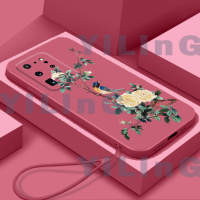 ฝาครอบ TPU นิ่มลายการ์ตูนดีไซน์ดอกไม้และนก Samsung S20เคสโทรศัพท์มาก