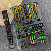 สติกเกอร์สัตว์ประหลาดพลังงานเลเซอร์ Stiker Motor หมวกกันน็อคลายกรงเล็บวิเศษรูปลอกสำหรับมอเตอร์ไซค์วิบากกันน้ำ