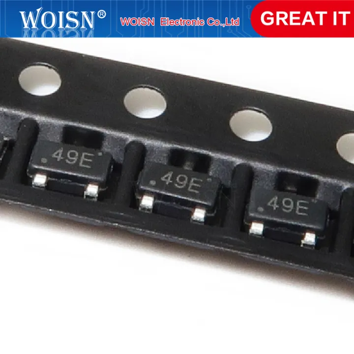 10pcs 49E 44E SOT23 Hall Effect Sensor Switch Hall Element SOT23 SS49E