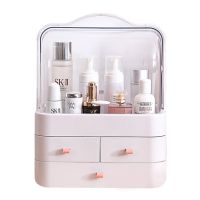 COS กล่องเครื่องสำอาง Makeup Storage กล่องเก็บเครื่องสำอาง แต่งหน้าบนโต๊ะสะอาดกันฝุ่น ห้องนอน เก๋ Makeup Organizer  กล่องใส่เครื่องสำอาง ชั้นเก็บเครื่องสำอาง