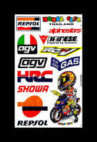 Honda Club REPSOL Apinestas สติ๊กเกอร์แต่งรถมอเตอร์ไซค์ บิ๊กไบค์ ATV หมวกกันน็อค รถยนต์ สติ๊กเกอร์เคลือบเงาคุณภาพดี