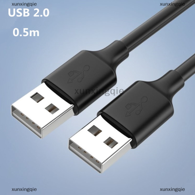 xunxingqie สายต่อขยายจาก USB เป็น USB 3.0 2.0 USB ตัวผู้ไปยังตัวผู้สำหรับต่อหม้อน้ำฮาร์ดดิสก์ทีวีกล่องสาย USB