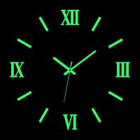 ZZOOI Roman Numeral Acrylic Mirror Wall Clock Sticker Fashion DIY Quartz Clocks Watch Home Decoration Living Room Stickers reloj pared