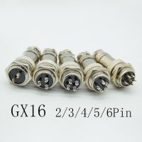 1set GX16-2/3/4/5/6 Pin Male &amp; Female Diameter 16mm Wire Panel Connector GX16 Circular Connector Aviation Socket Plug