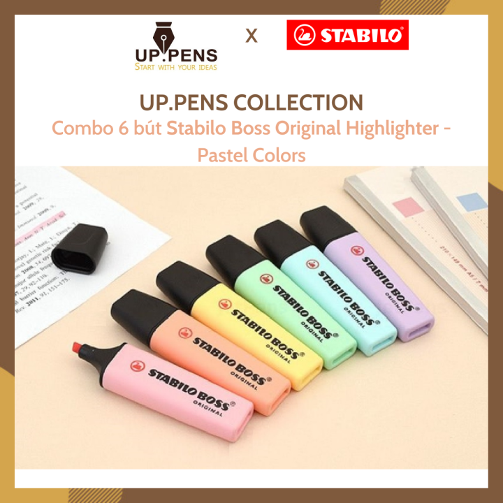 Combo 6 bút dạ quang Stabilo Boss Original Highlighter – Pastel Colors |  