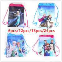 New Frozen Non- Fabric Drawstring Backpack Gift Bag Storage Bag Kids Girls favor school bags Party Supplies