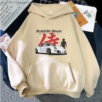 Manga Print RWB 911 Hoodie Japanese Streetwear Jdm Long Sleeve Initial D Sweatshirt Cool Print Harajuku Hip Hop Unisex Clothing Size XS-4XL