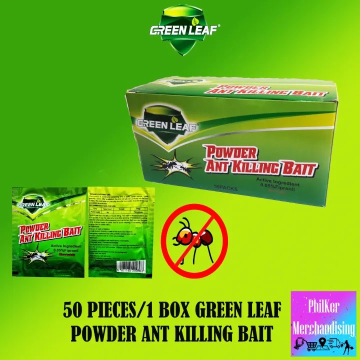 50 Pieces 1 Box Green Leaf Powder Ant Killing Bait Effective Bait