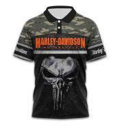 Harley-Davidson Polo 3D POLO shirt Harlay-Davidson Motorcycle Cycles xzx180305 Polo POLO shirt Fremium - Razkacollection  084