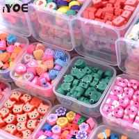 【CW】▥♝  iYOE 45-50pcs/Box Polymer Clay Spacer Beads Star Fruit Jewelry Diy Making Keychain Chain