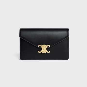 WALLET ON STRAP CUIR TRIOMPHE in Shiny calfskin