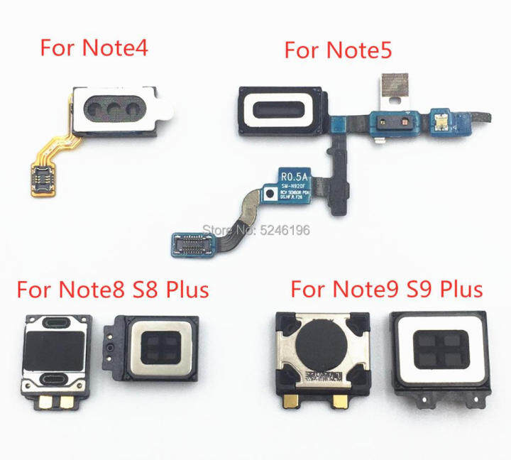 สายเคเบิ้ลยืดหยุ่นสำหรับลำโพงหูฟังหู Samsung Galaxy Note 4 5 Note 8 9 S8 S9 Plus อะไหล่ทดแทนการซ่อมเสียงแจ็คหูฟัง