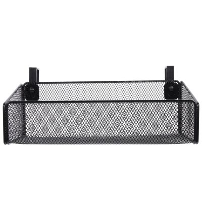 【CC】■  Tablescape Metal Mesh Basket Dormitory Bed Hanging Storage Supplies Organizer Household Sundries Holder