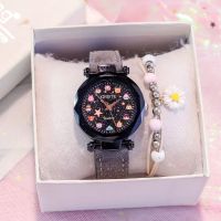 Cute Cartoon Starry Sky Japanese Macaron Unicorn Watch Girls Primary and Secondary School Girls Children Jelly Quartz