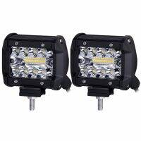 AUTONO 2pcs UTV ยูทีวี 60วัตต์ค่ะ พ็อดส์ ไฟทำงาน LED น้ำท่วมจุดบาร์ ไฟตัดหมอกออฟโรด แถบไฟ LED