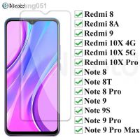 1-3Pcs 9H Tempered Glass For Xiaomi Redmi 9 8 8A 10X Screen Protector Glass Redmi 10X Note 8 8T 9S 9 Pro Safety Protective Glass