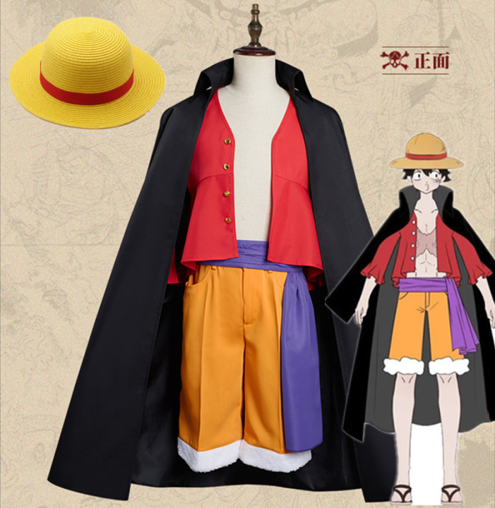 TopLong Monkey D Luffy Kimono Anime Cosplay Costume Vietnam