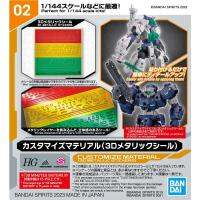 Bandai 1/144 30มมปรับแต่งวัสดุ3D สติ๊กเกอร์สะท้อนแสง30นาทีภารกิจเขื่อนตัวเลือกชุดของเล่นวิทยาศาสตร์นิยายของเล่นหุ่นแอคชั่น