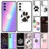 [ข้อเสนอพิเศษ] Romwe  Good Friends น่ารัก Puppy Dog Paws โทรศัพท์มือถือ Shell สำหรับ Huawei P50 P50E P40 P30 P20 P10สมาร์ท2021 Pro Lite 5G Plus Soft Case