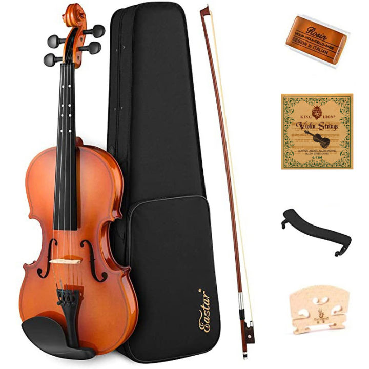 ไวโอลิน-violin-wood-ไวโอลีน-ไวโอลินไม้-คุณภาพสูง-พรีเมี่ยม-อุปกรณ์ครบชุด-พร้อมกระเป๋าใส่ไวโอลิน-ขนาด-4-4-สีน้ำตาลดำ