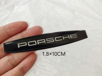 เพจอลูมิเนียมบาง PORSCHE 1.8×10 CM. มี 2 สี ดำ ทอง