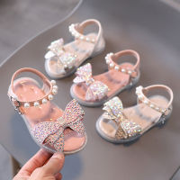 Children Bow Shoes Girls Princess Shoes Fashion Children Sandals Single Shoes Summer 2021 New Girls Cute Casual Sandals