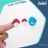 Santa Head Shape A Clay Cutter/ Polymer Clay Cutter/ Clay Tools/ แม่พิมพ์กดดินโพลิเมอร์รูปทรงส่วนหัวซานต้าคลอส