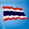 90*150 เซนติเมตร 3 * ฟุตธงชาติไทยที่ 4 โพลีเอสเตอร์ธงธงชาติไทย. 