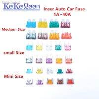 ❖✤ஐ 10Pcs/Lot Inser Auto Car Fuse 1A 2A 3A 5A 7.5A 10A 15A 20A 25A 30A 35A 40A ZINC Pins Mini Small Medium Size