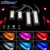 Car Led Decorative Lights Inner Handle Door Bowl Romantic Atmosphere Auto Interior Lamp Universal Armrest Storage Light