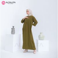 Altalita - Negligee Gamis เสื้อแว วถึงข้อเท้า 3/4 สไตล์โมเดิร์น สําหรับหญิงตั้งครรภ์