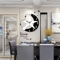 Clock living room light luxury home decoration clock wall modern minimalist art wall watch fashion creative net red wall clock
