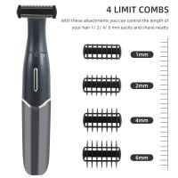 ZZOOI 4 in 1 Electric Hair Remover Rechargeable Mens Shaver Nose Hair Trimmer Eyebrow Shaper  Armpit Bikini Trimmer Intimate Epilator