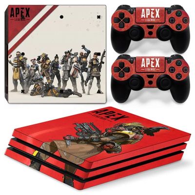 (MQ รูปแบบใหม่) PS4เกม APEX PRO สติ๊กเกอร์สกิน Decal Cover สำหรับ Ps4 Pro Console และ2 Controllers PS4 Pro Skin กรอบและที่คลุม