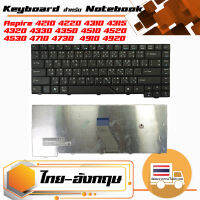 สินค้าคุณสมบัติเทียบเท่า คีย์บอร์ด เอเซอร์ - Acer keyboard (ภาษาไทย, สีดำ) สำหรับรุ่น Aspire 4210 4220 4310 4315 4320 4330 4510 4520 4520G 4530 4710 4720 G/ZG/ZG 4730z 4910 4920 4925 4930 4