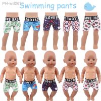 Handmade Men 39;s Skinny Swim Shorts Underpants Fit 18Inch Doll amp; 43cm Reborn Baby Doll Clothes Accessories Doll Panty Generation